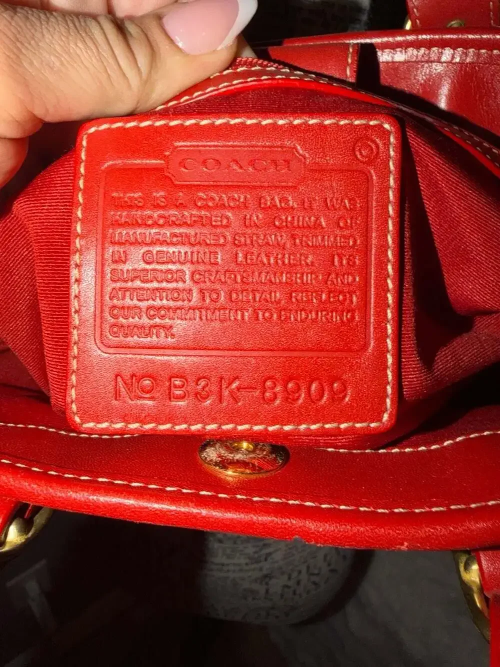 Coach vintage straw